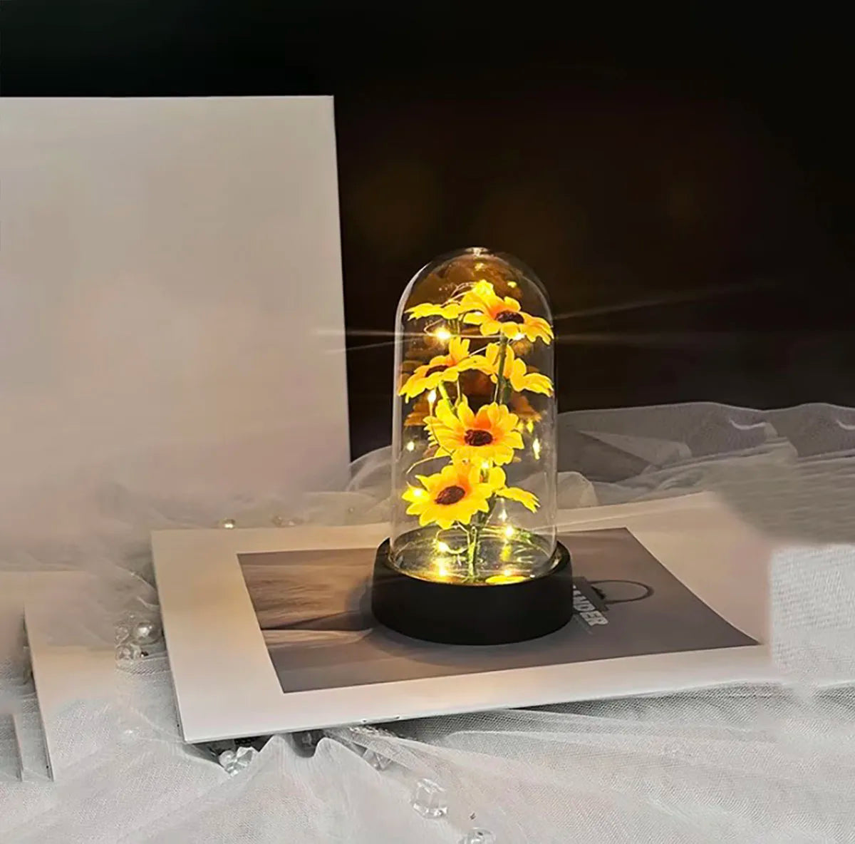 هدية موسم التخرج مجموعة عباد الشمس البلاستيكية