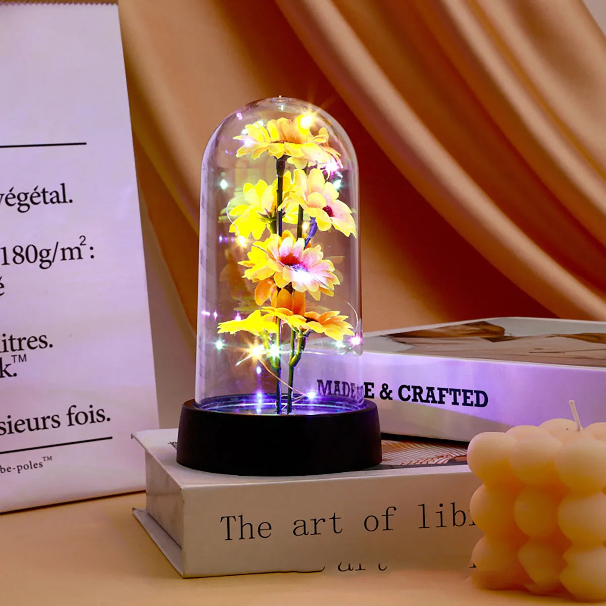 هدية موسم التخرج مجموعة عباد الشمس البلاستيكية